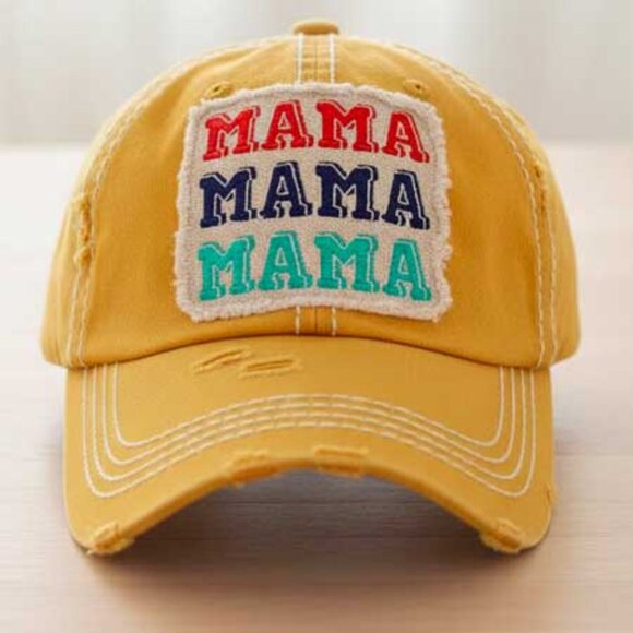 2/$30 Ladies Yellow Mama Mama Mama Baseball Hat - Picture 3 of 8